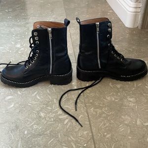 Aqua JAX black combat boots